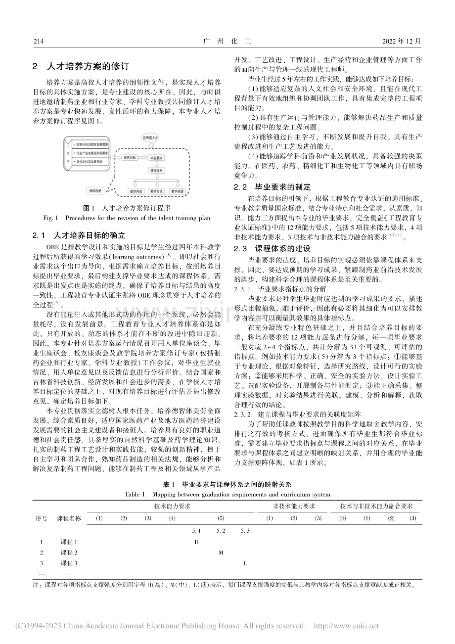 基于OBE理念的制药工程专业培养方案特色化构建_王亚红.pdf_第2页