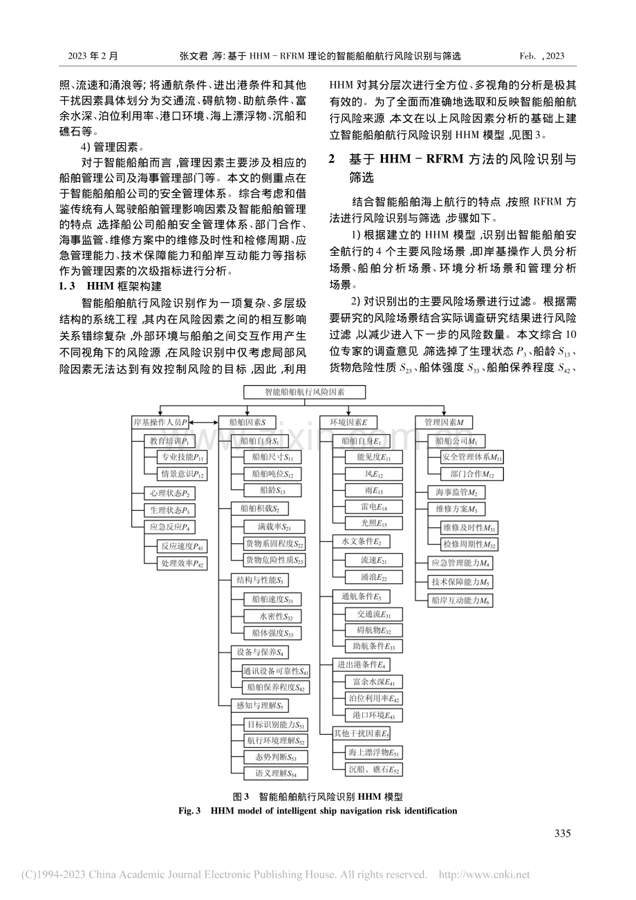 基于HHM-RFRM理论的智能船舶航行风险识别与筛选_张文君.pdf_第3页