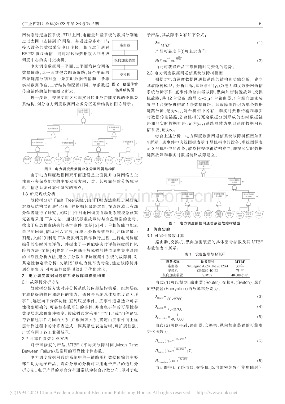 基于FTA的电厂电力调度数据网通信系统可靠性分析_姚映帆.pdf_第2页