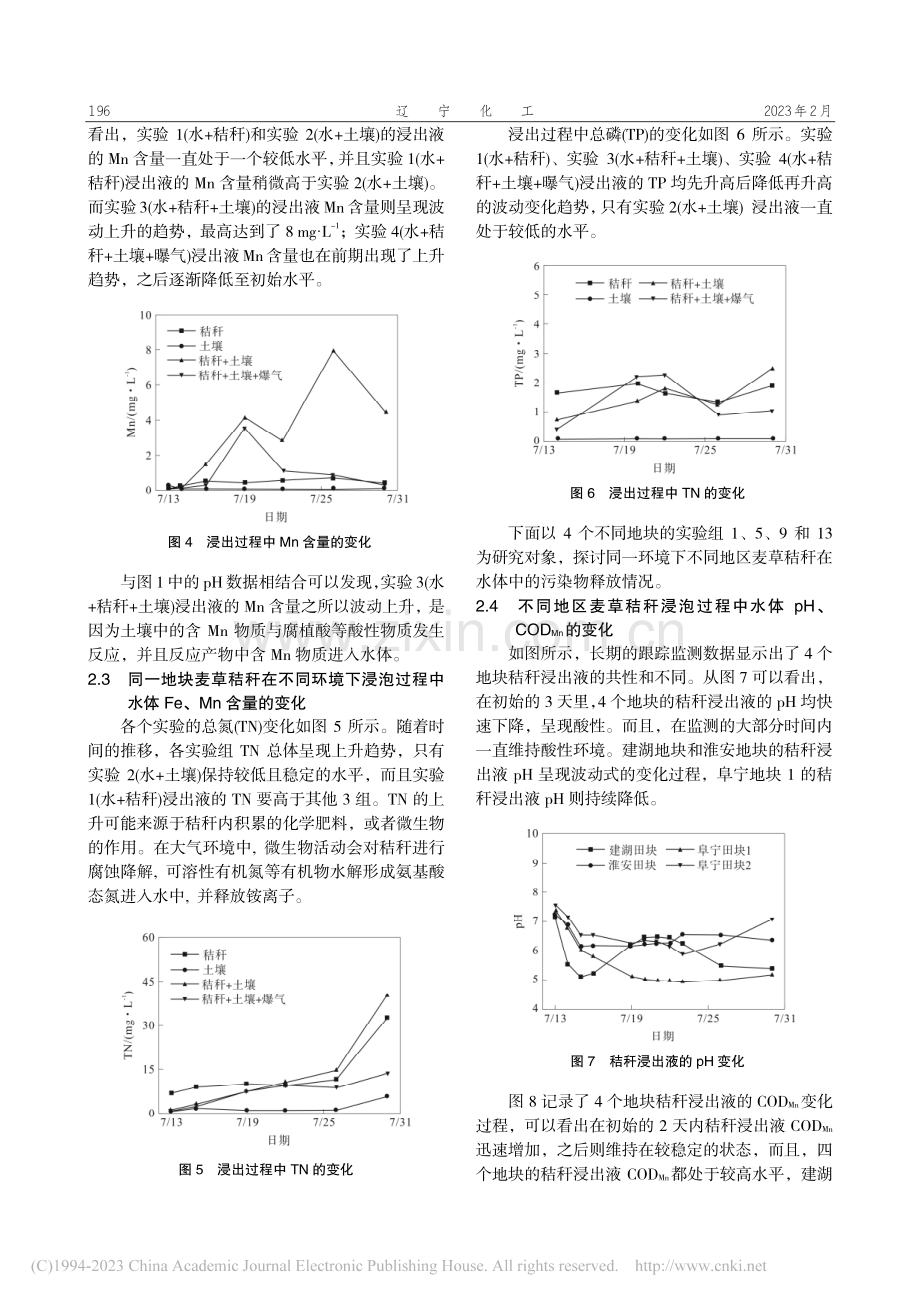 麦草秸秆浸泡过程中污染物释放过程研究_杨道林.pdf_第3页