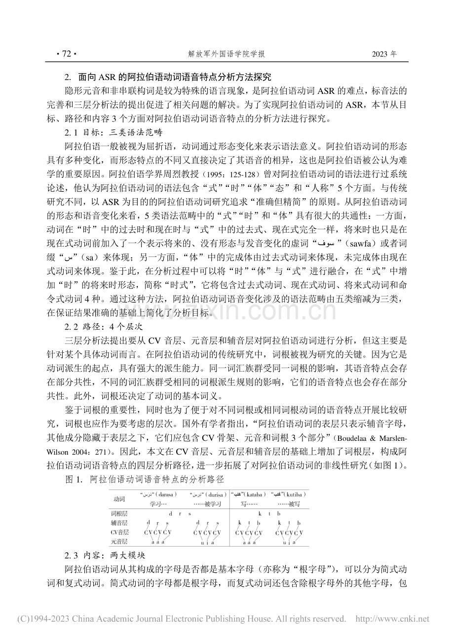 面向自动语音识别的阿拉伯语动词语音特点研究_潘基宏.pdf_第3页