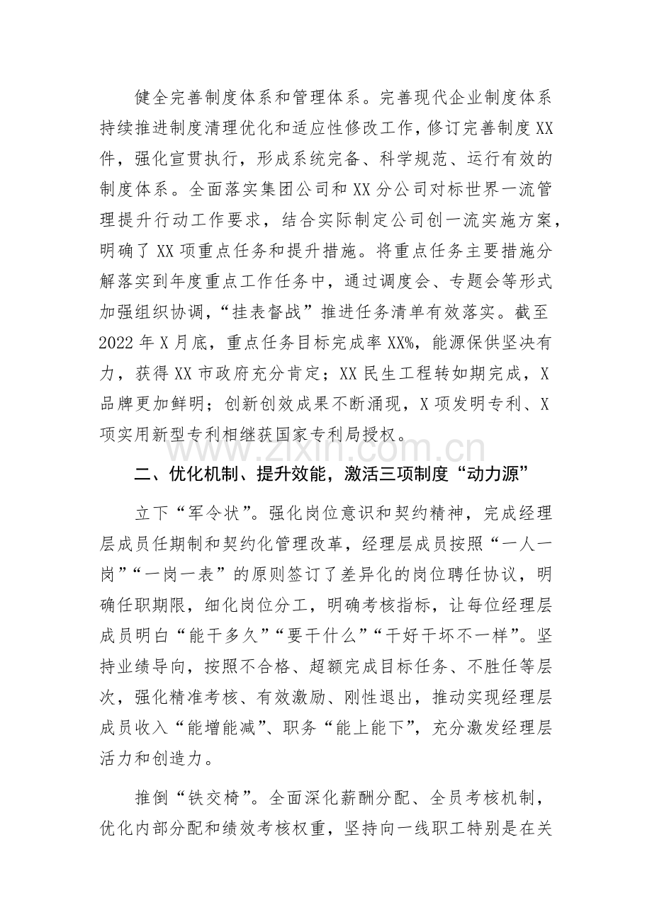 国企改革三年行动工作报告总结.docx_第2页