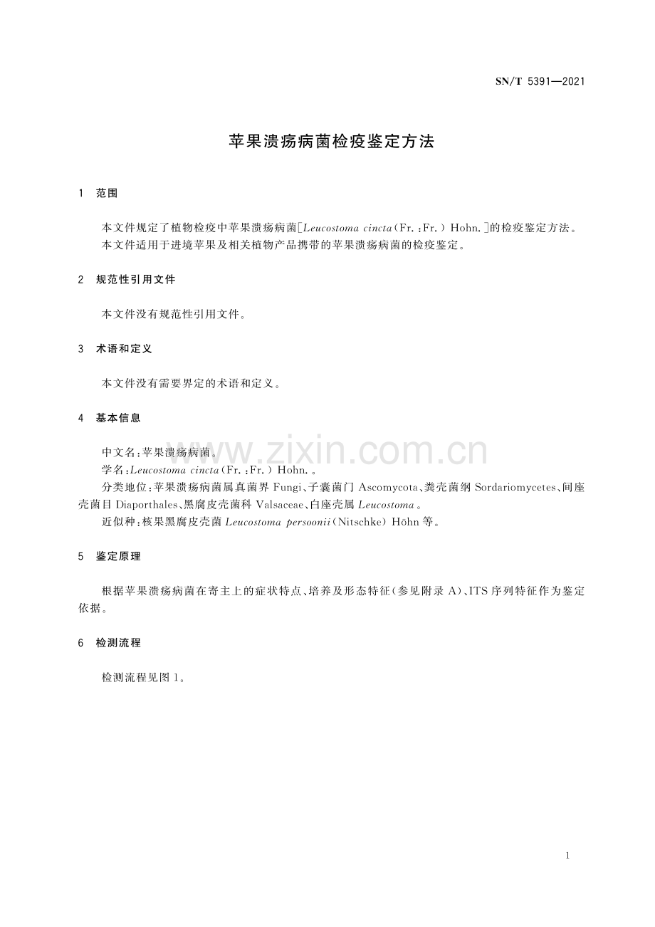 SN∕T 5391-2021 苹果溃疡病菌检疫鉴定方法.pdf_第3页