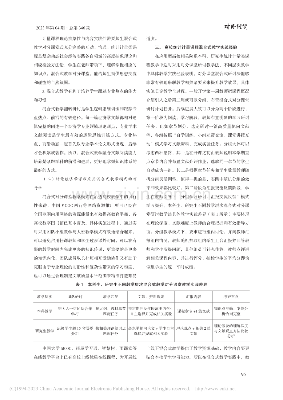 OBE理念下高校计量经济学课程混合式教学实践研究_阿布来提·依明.pdf_第3页