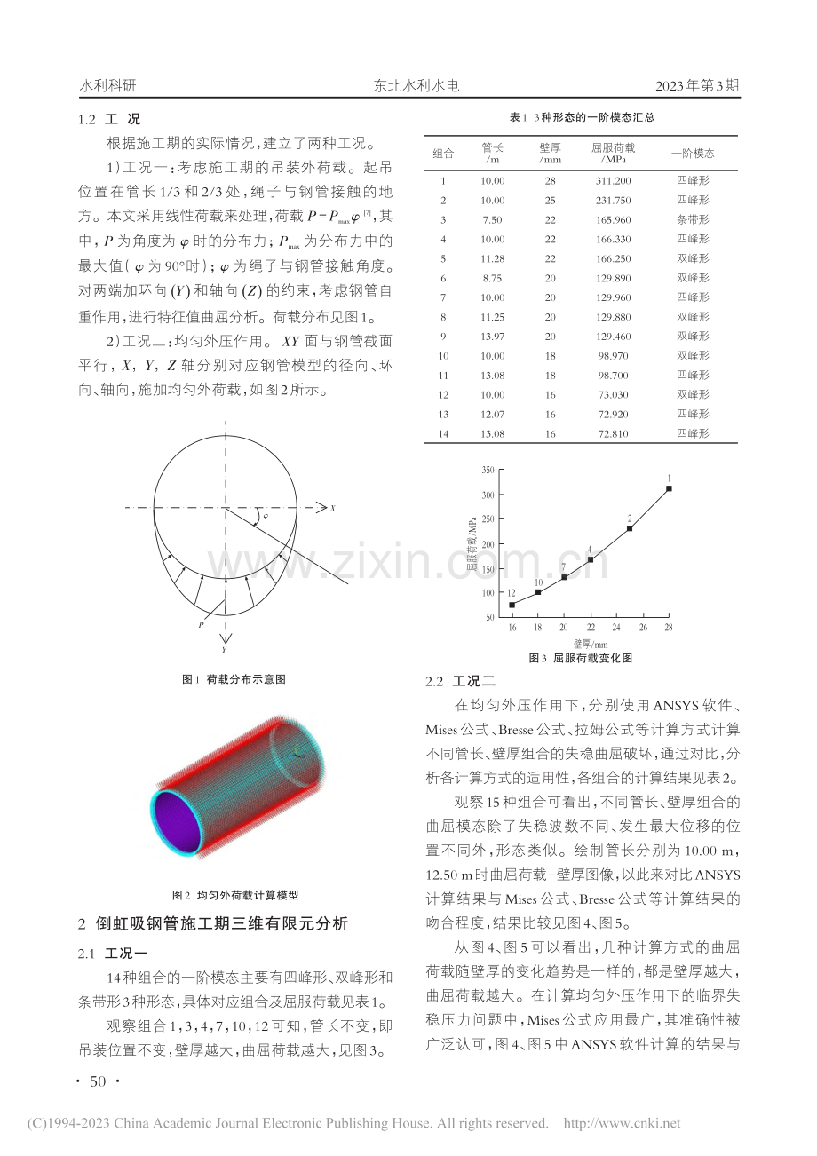 倒虹吸钢管施工期抗曲屈性能研究_石振权.pdf_第2页