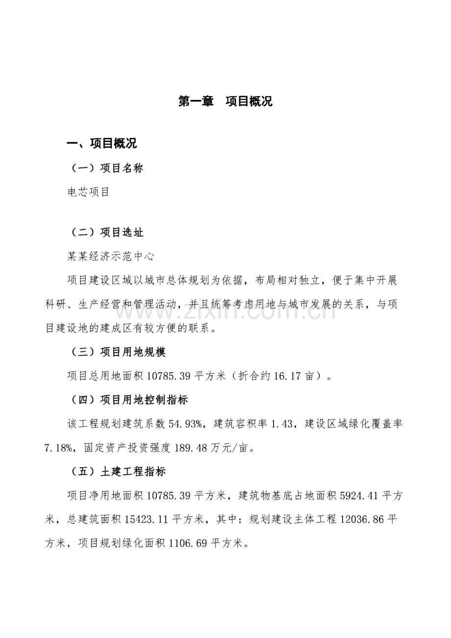 电芯项目产业规划投资计划书.pdf_第1页