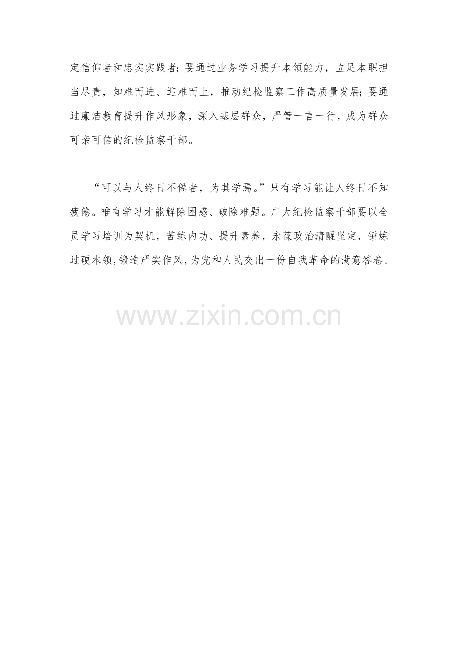 2023年纪检监察干部队伍教育整顿学习心得体会研讨发言材料1300字文稿.docx_第3页