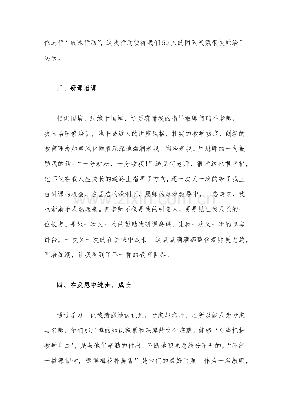 2023年教师参加“国培计划”项目送教下乡培训心得稿两篇.docx_第3页