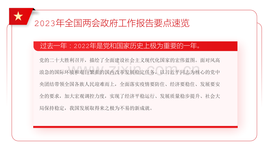 2023年全国两会召开政府工作报告要点速览ppt课件与2023年开局之年开年第一课：中国式现代化课件【两套供您参考选用】.pptx_第3页