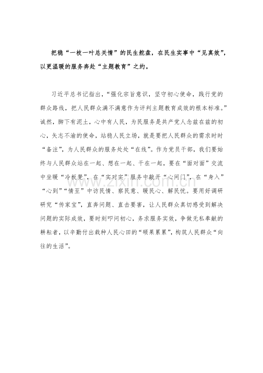 领导2023年在主题教育工作会议上的重要讲话精神学习心得研讨发言稿1500字范文.docx_第3页