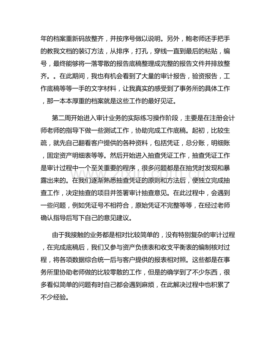 会计师事务所寒假工作实习报告.docx_第3页