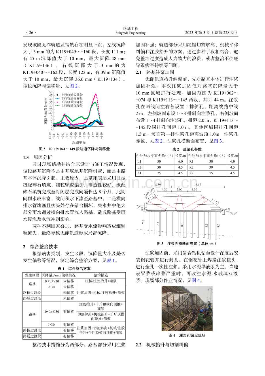 高铁路基无砟轨道沉降及偏移综合整治技术_刘立业.pdf_第2页