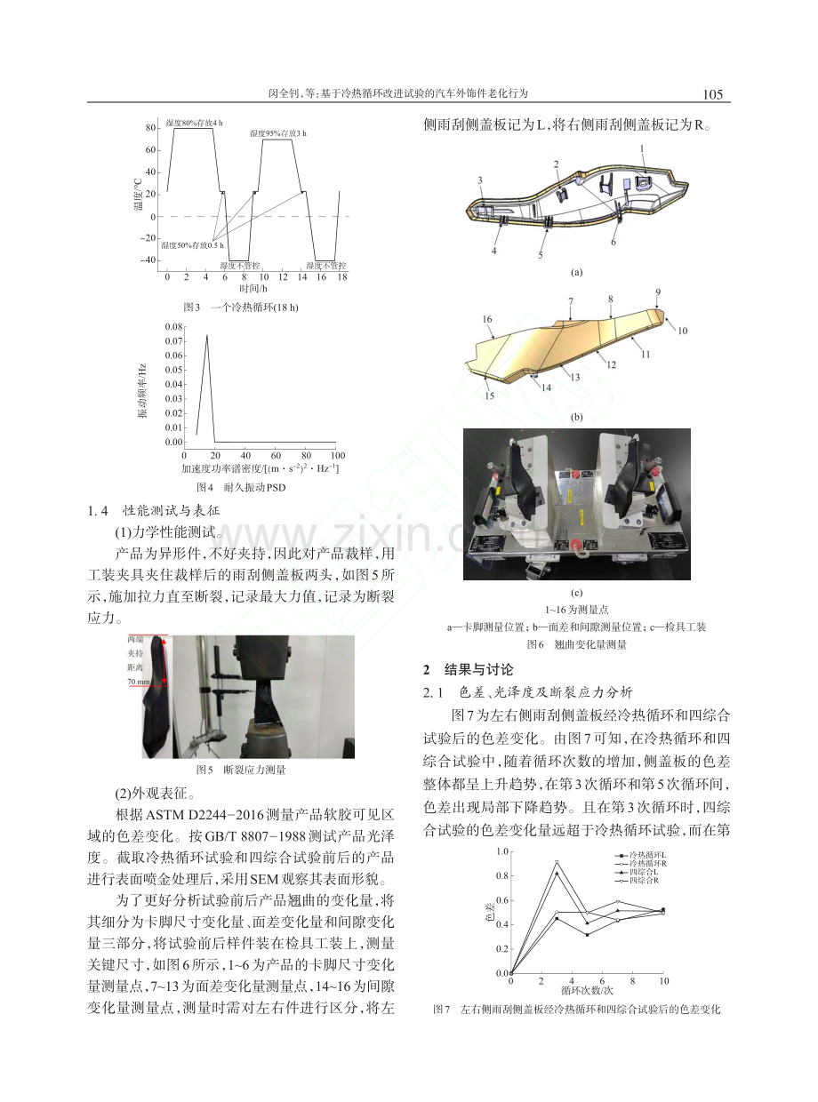 基于冷热循环改进试验的汽车外饰件老化行为_闵全钊.pdf_第3页