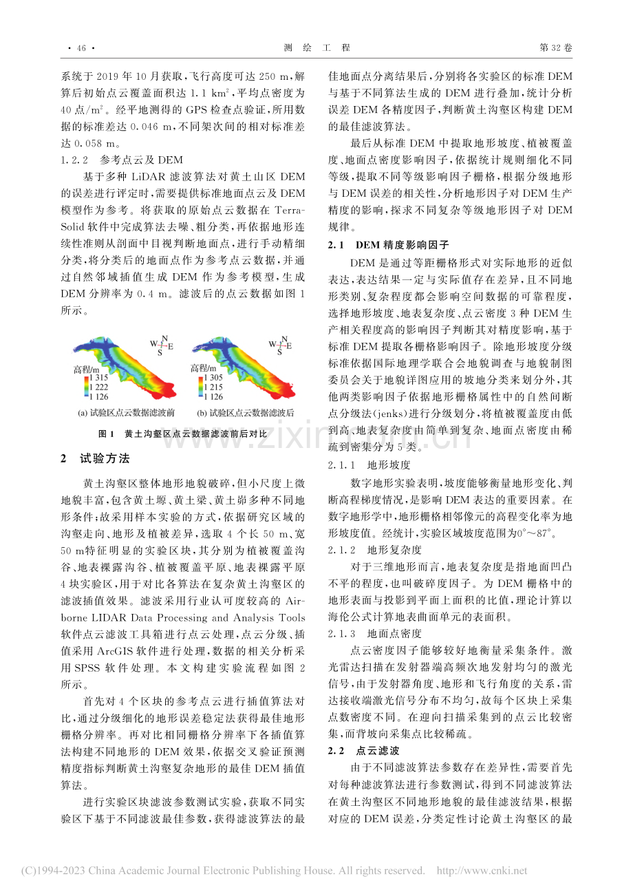 机载激光点云构建黄土高原复杂地貌区精细DEM实验研究_刘峰.pdf_第3页