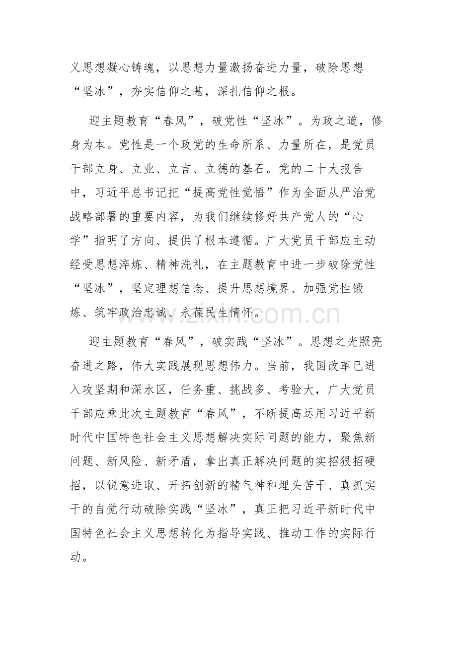 主题教育专题学习会上的发言范文4篇.docx_第2页