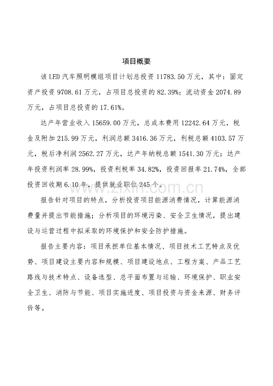 LED汽车照明模组项目财政资金申请报告.pdf_第3页