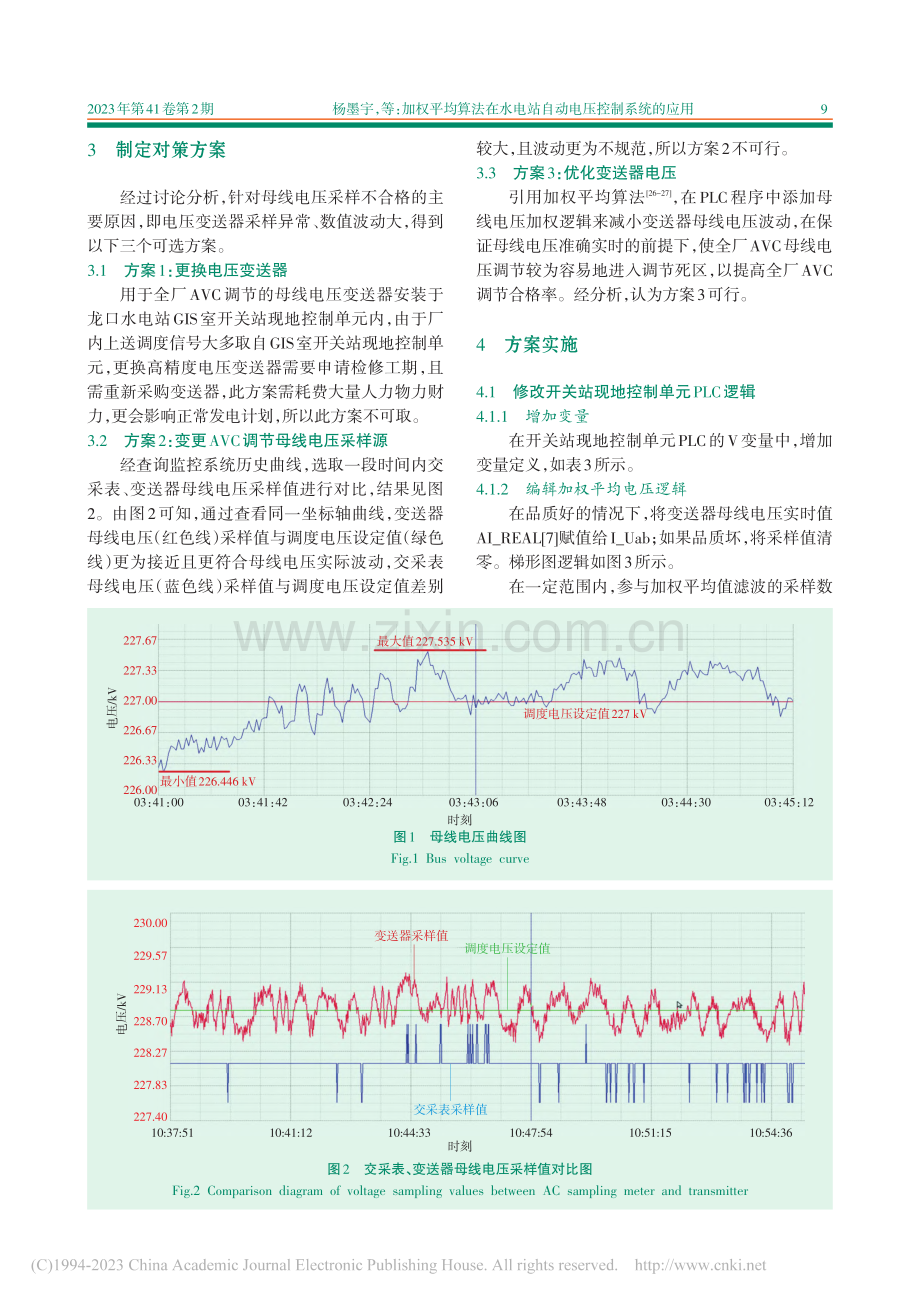 加权平均算法在水电站自动电压控制系统的应用_杨墨宇.pdf_第3页