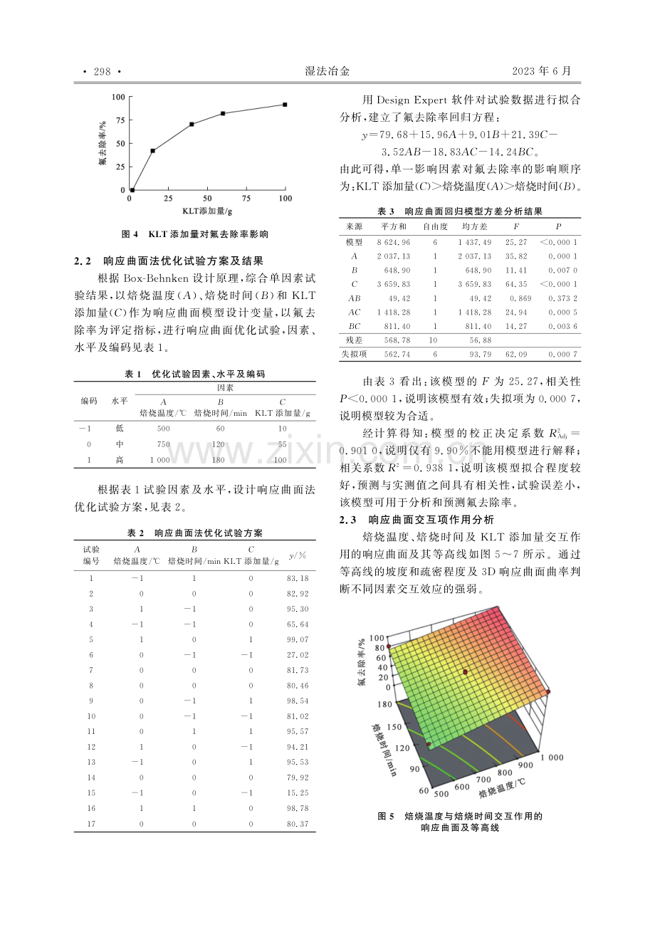 高岭土高温固化法去除废槽衬含氟废物中的氟_王智鹏.pdf_第3页