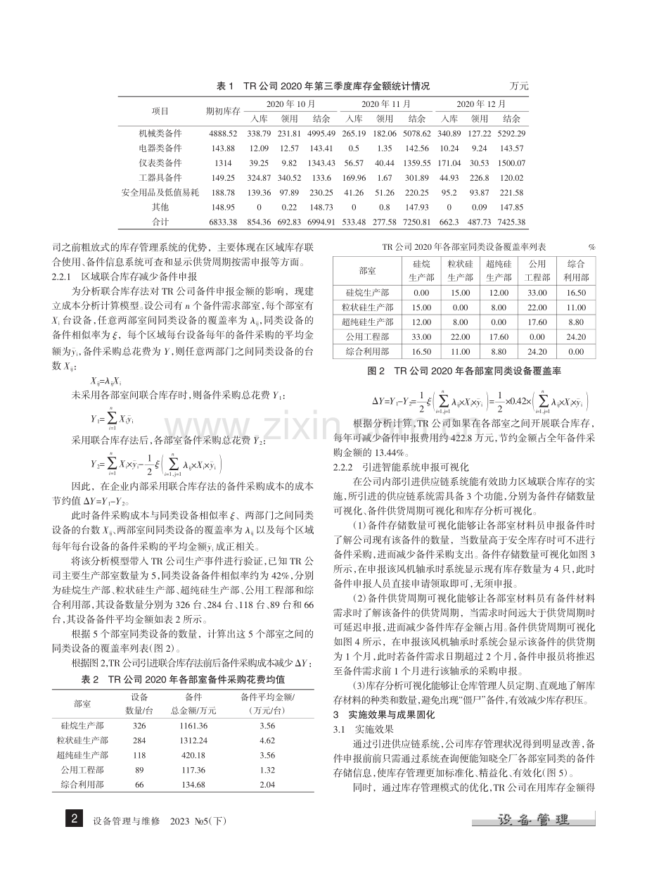 基于联合库存法的维修备件管理实践_余建业.pdf_第2页