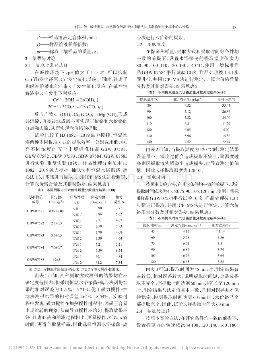 碱液提取-电感耦合等离子体...快速准确测定土壤中的六价铬_付琳.pdf_第3页