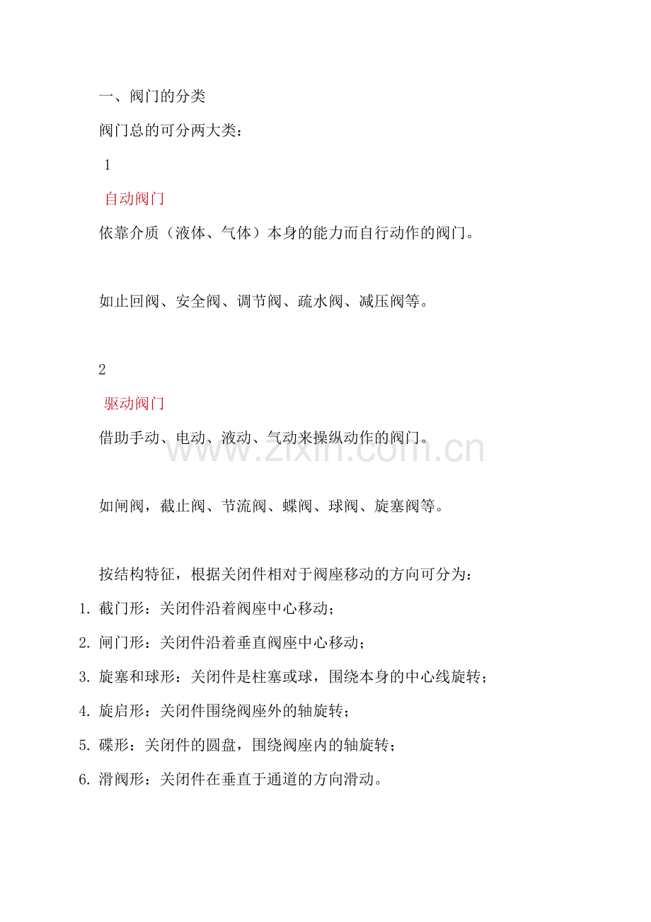 阀门的特性及选择阀门的步骤和依据.docx_第1页