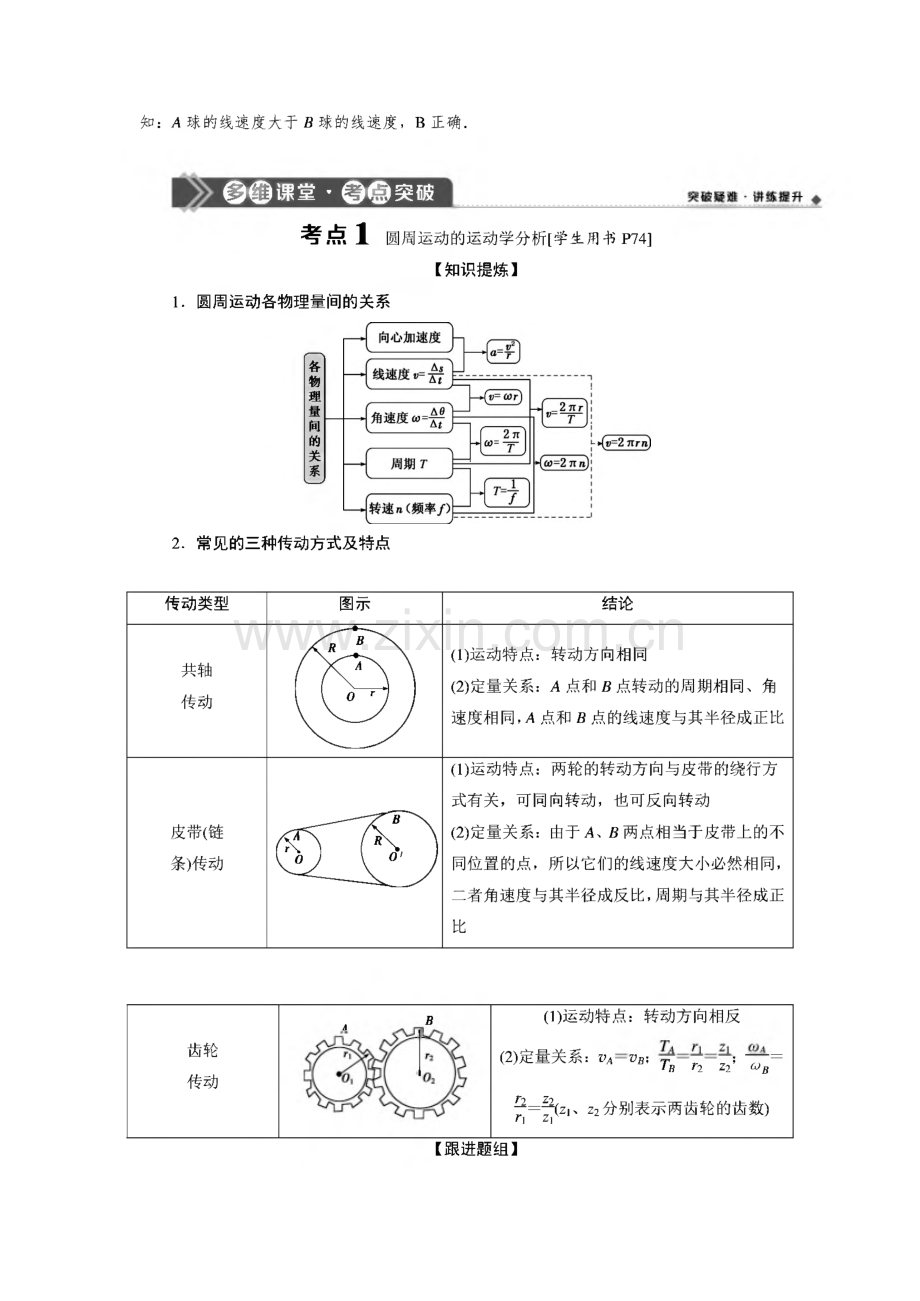 高考物理一轮复习 第四章 曲线运动　万有引力与航天 第三节 圆周运动 题例.pdf_第3页