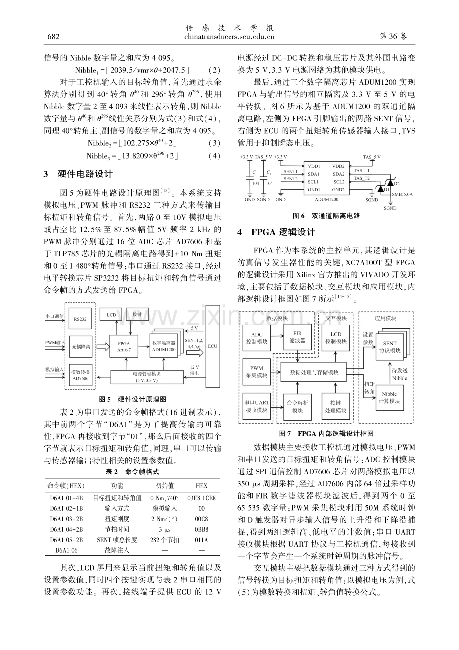 基于FPGA的扭矩转角传感器仿真信号发生器_卢俊杰.pdf_第3页