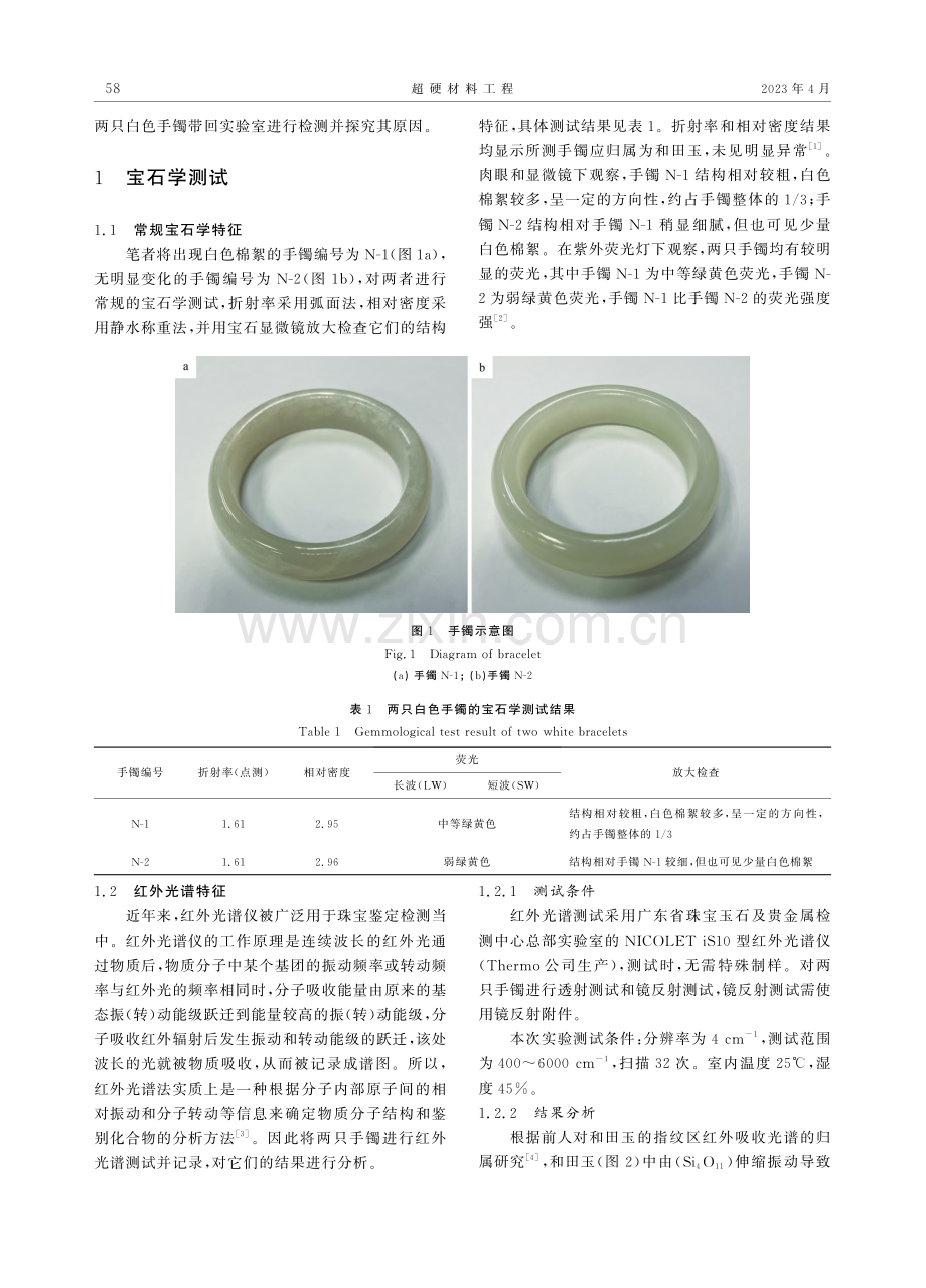 和田玉手镯浸无色油实验初探_熊燕.pdf_第2页