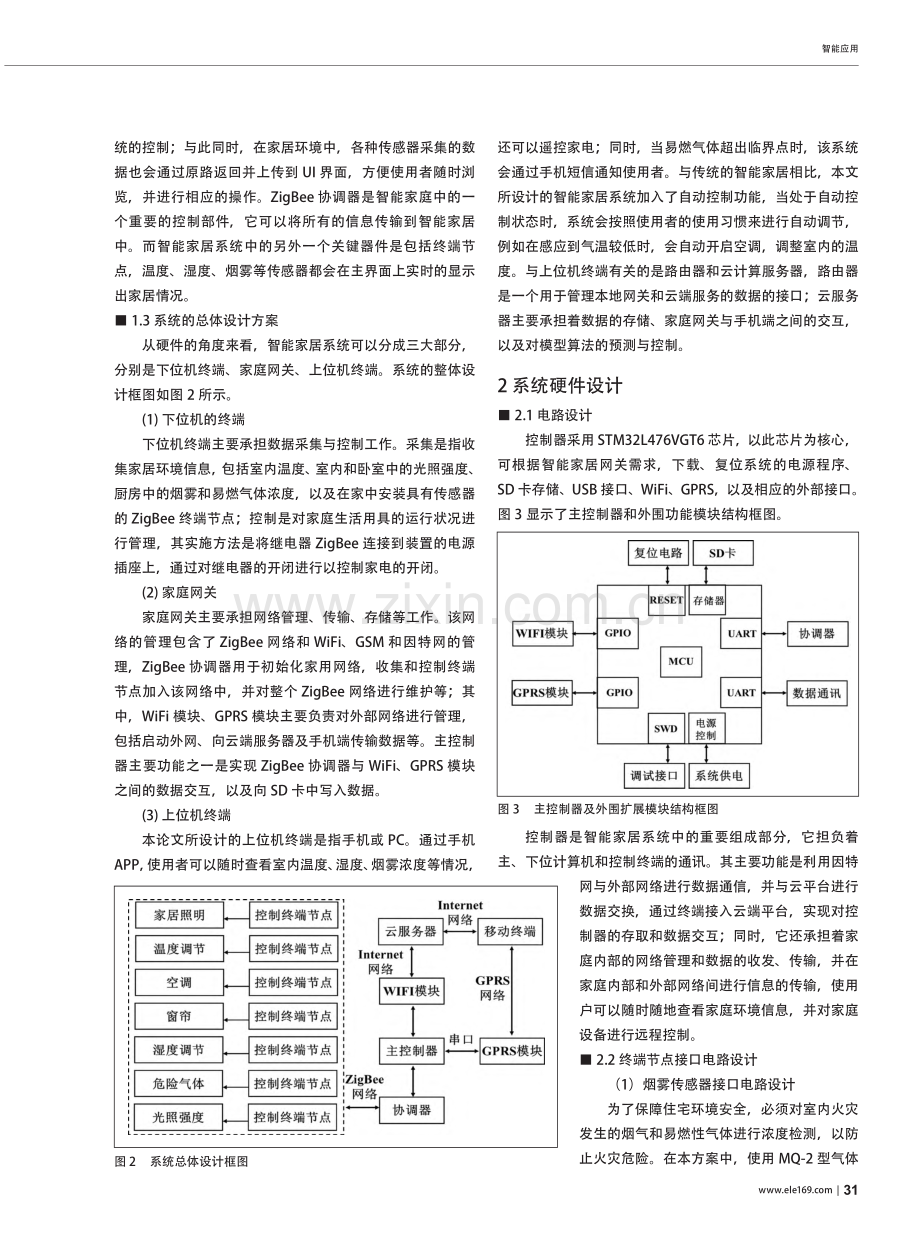 基于Zigbee无线通信与...TM32的智能家居系统设计_裴晓燕.pdf_第2页