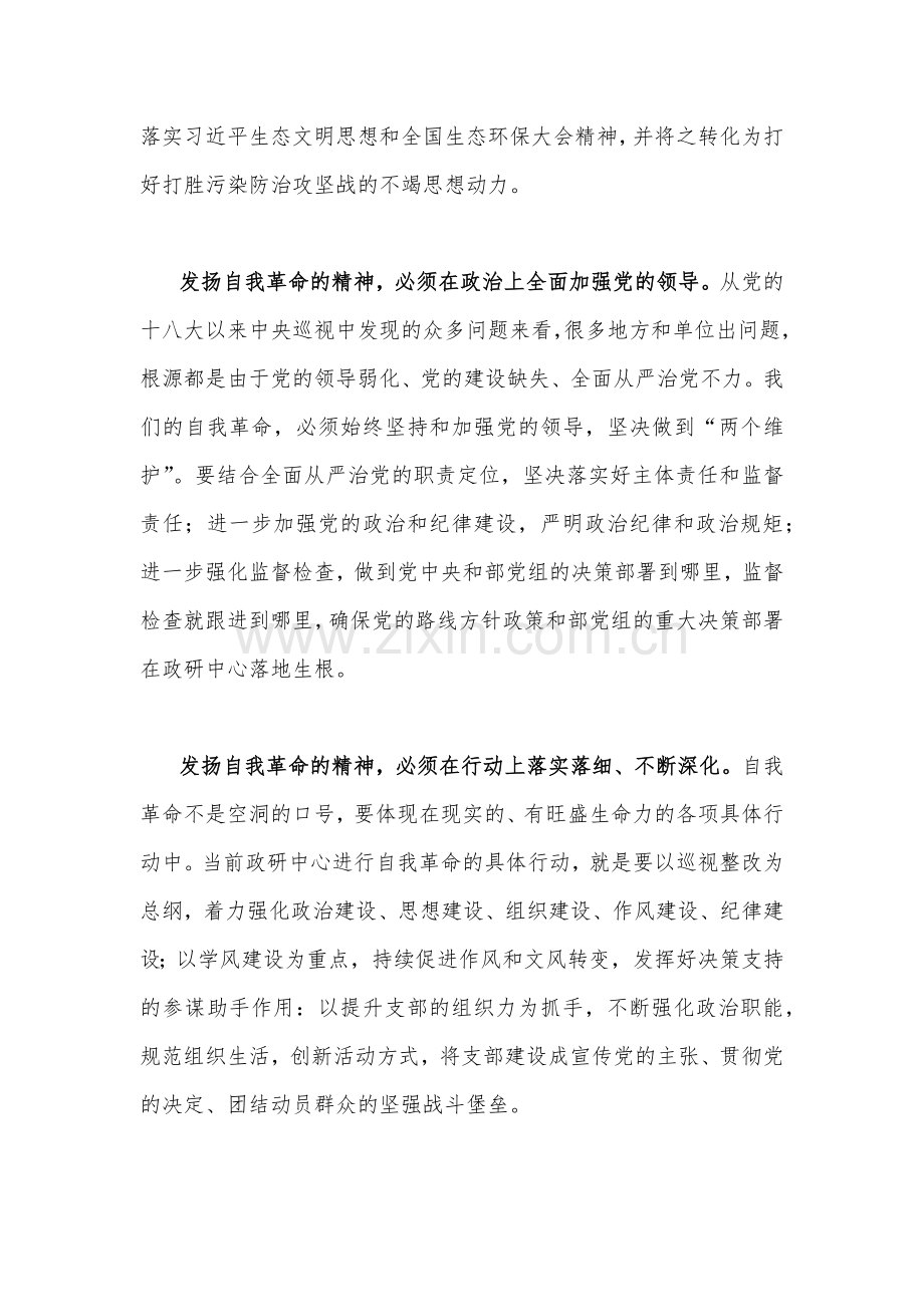 2023年学习《论党的自我革命》心得体会交流研讨发言材料4篇范文.docx_第2页