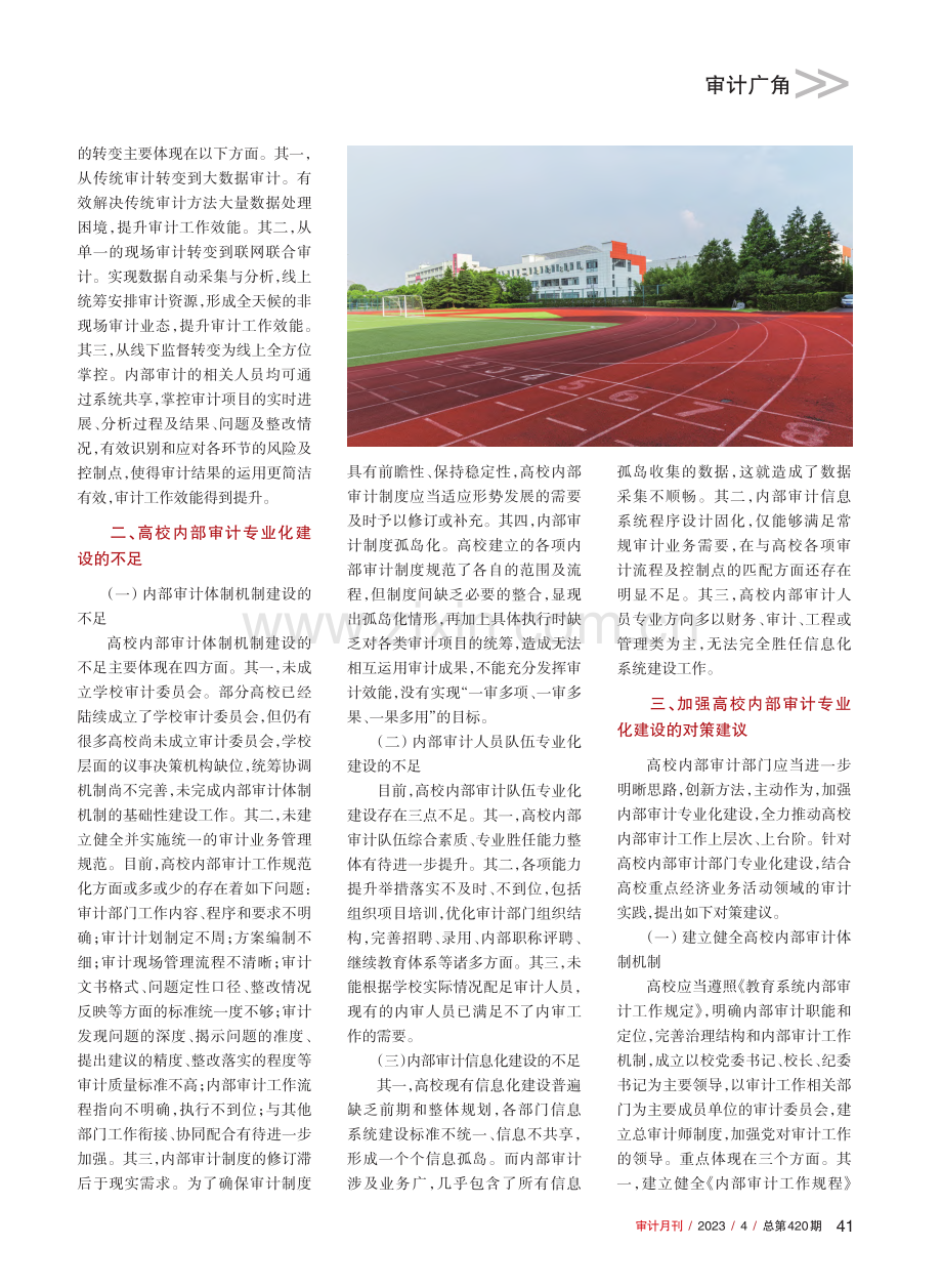 高校内部审计专业化建设研究_彭晓.pdf_第2页