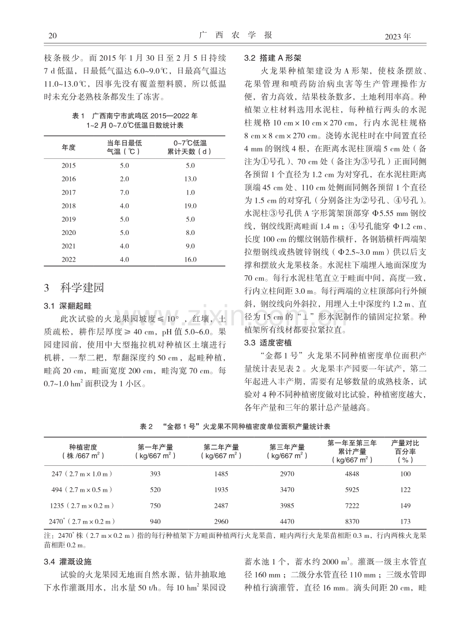 “金都1号”火龙果在桂南地区规模化栽培技术_潘瑞立.pdf_第3页