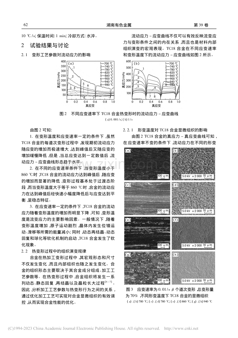 TC18合金板材热变形组织演变及其软化机制的研究_卢金武.pdf_第2页