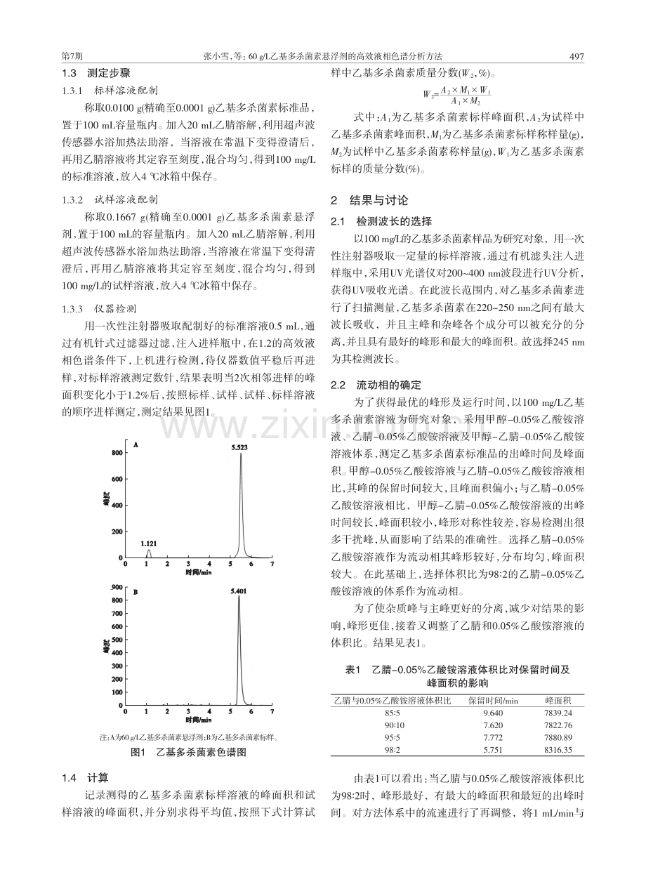 60_g_L乙基多杀菌素悬浮剂的高效液相色谱分析方法_张小雪.pdf_第2页