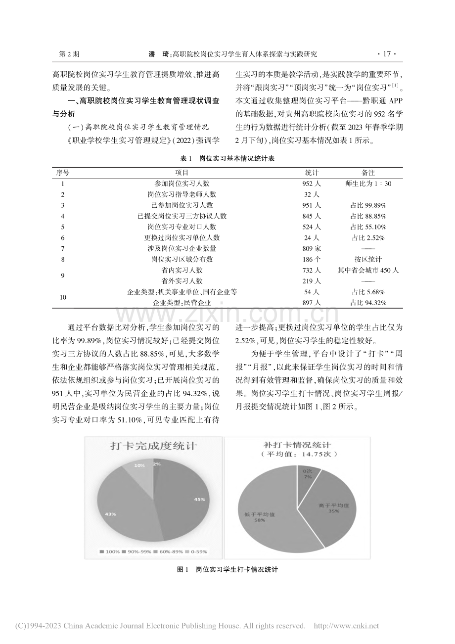 高职院校岗位实习学生育人体系探索与实践研究_潘琦.pdf_第2页