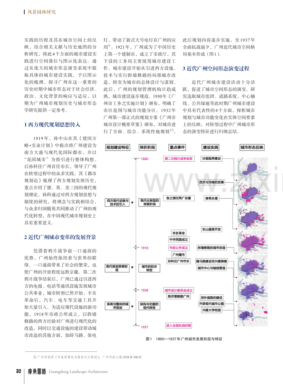 1860—1937年广州城市空间格局与形态演变分析_吴隽宇.pdf_第2页