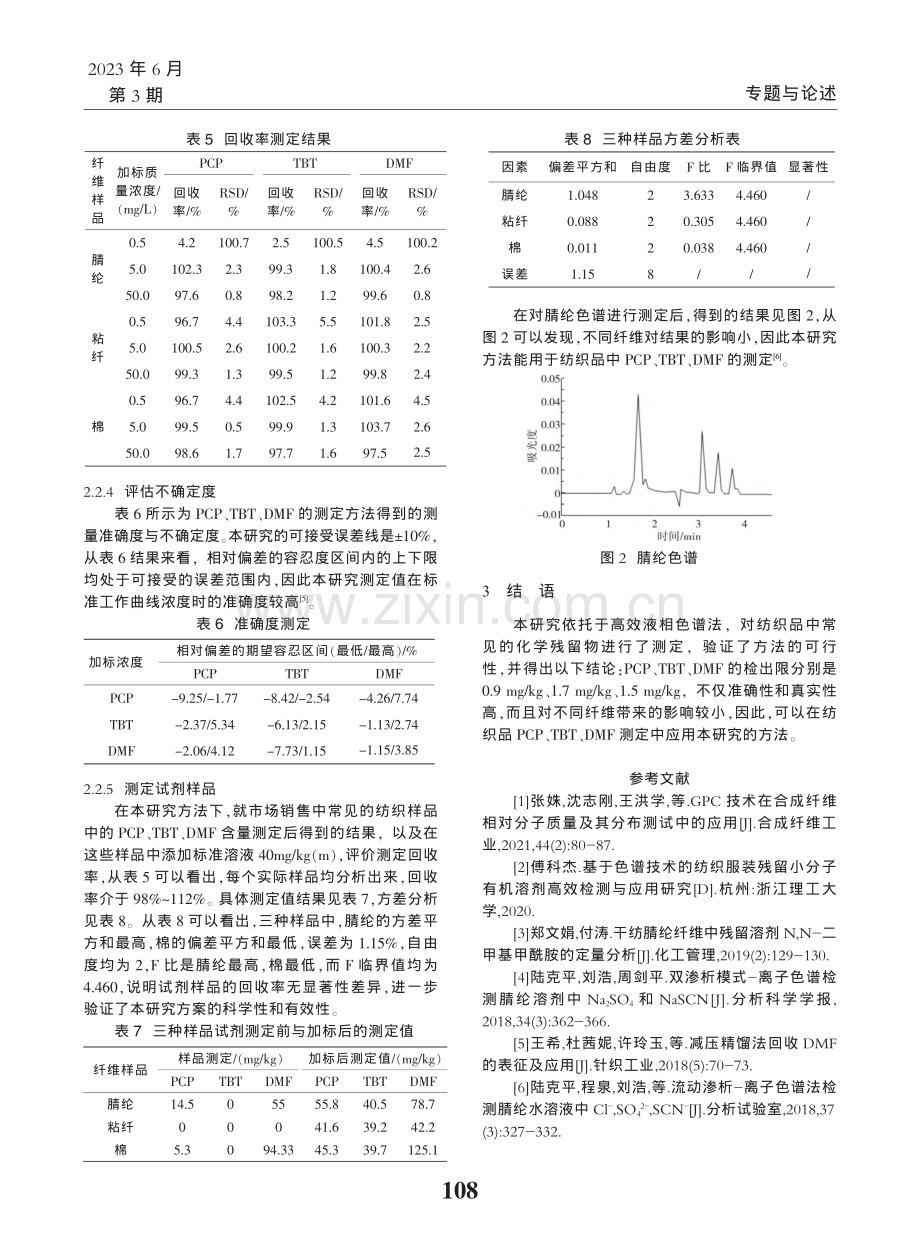 纺织服装化学残留物检测中色谱技术的应用分析_朱楚棋.pdf_第3页