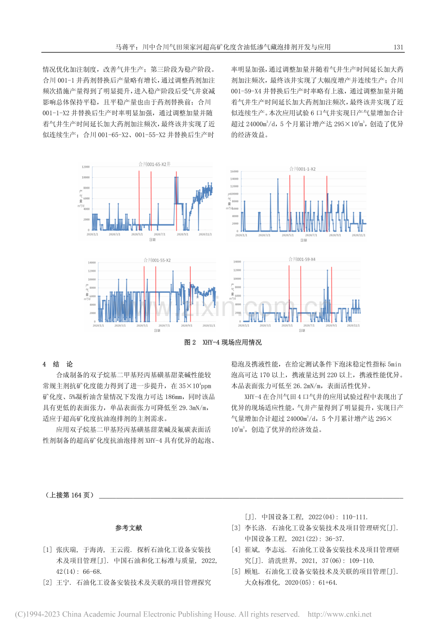 川中合川气田须家河超高矿化...油低渗气藏泡排剂开发与应用_马蒋平.pdf_第3页