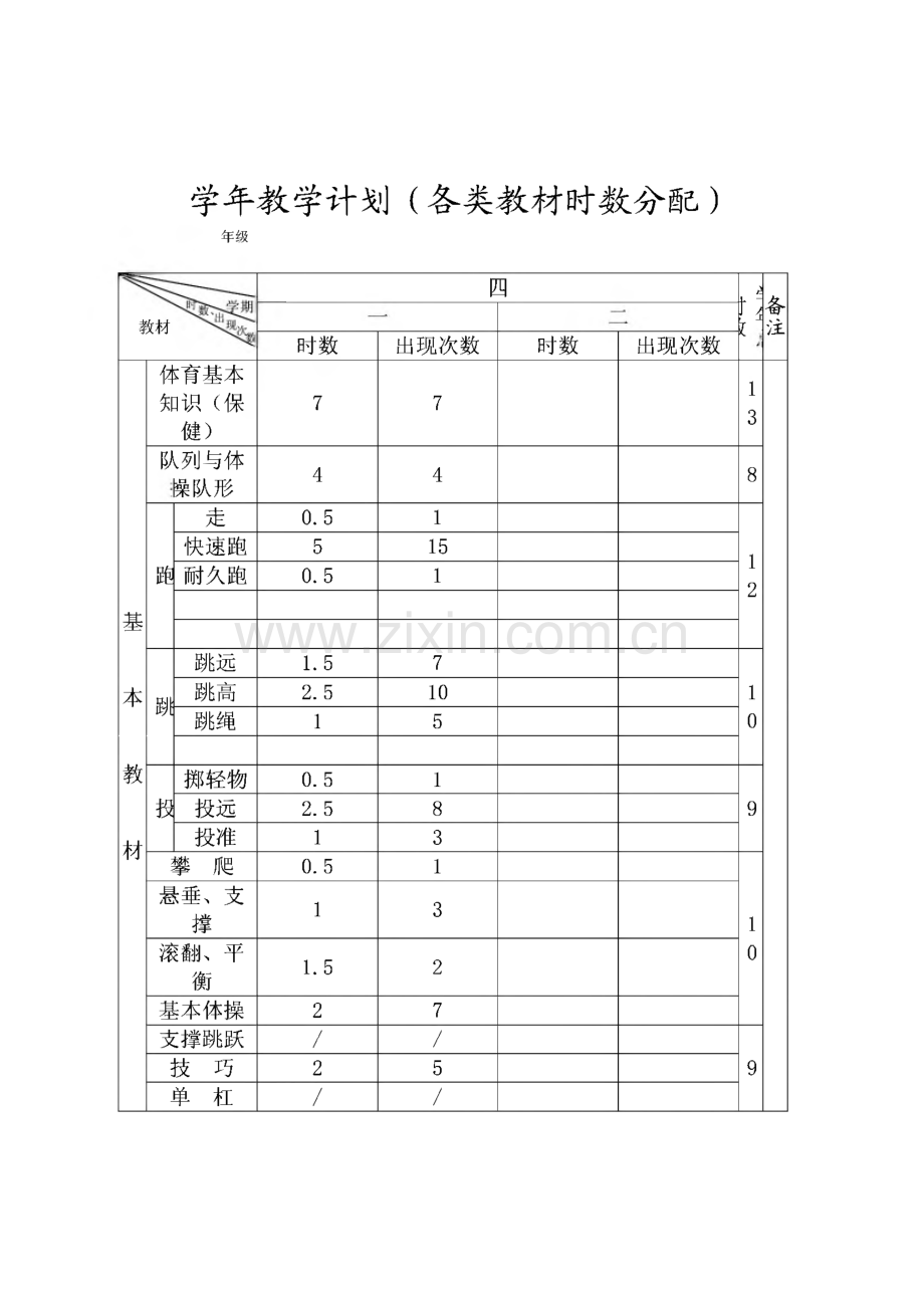 小学体育07册教案(浙教版).pdf_第1页