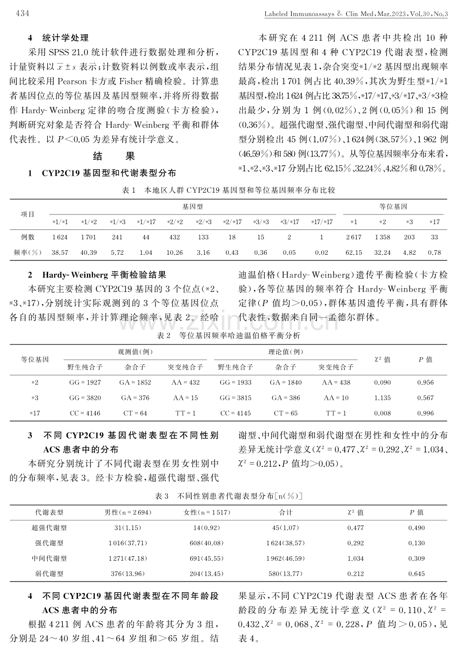 4211例ACS患者CYP2C19基因多态性单中心研究.pdf_第3页