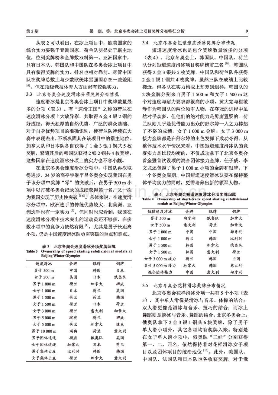 北京冬奥会冰上项目奖牌分布特征分析.pdf_第3页