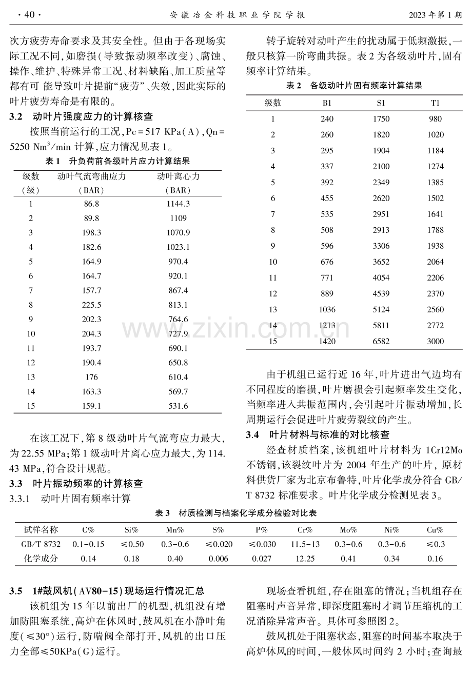 AV80轴流压缩机叶片根部裂纹原因分析及对策.pdf_第2页