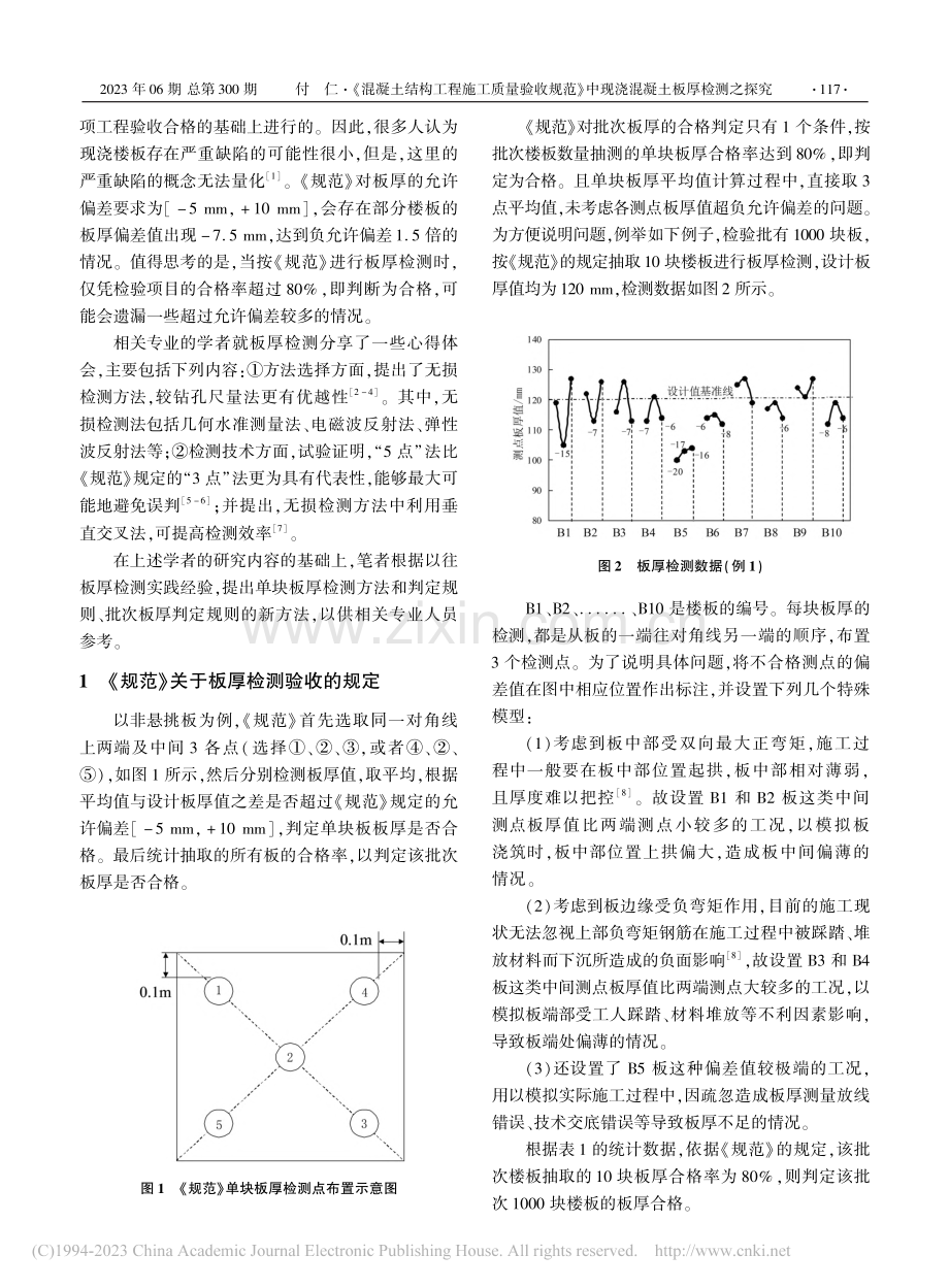 《混凝土结构工程施工质量验...中现浇混凝土板厚检测之探究_付仁.pdf_第2页