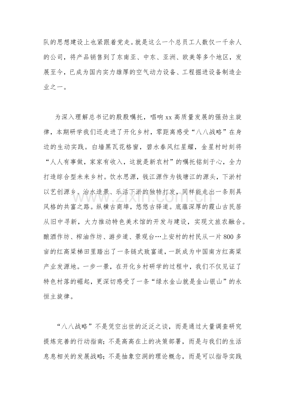 2023年学习“八八战略”心得体会有感简稿4篇文.docx_第2页