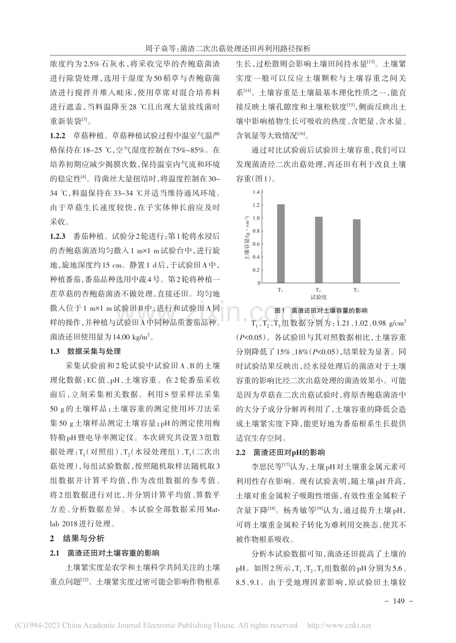 菌渣二次出菇处理还田再利用路径探析_周子焱.pdf_第2页