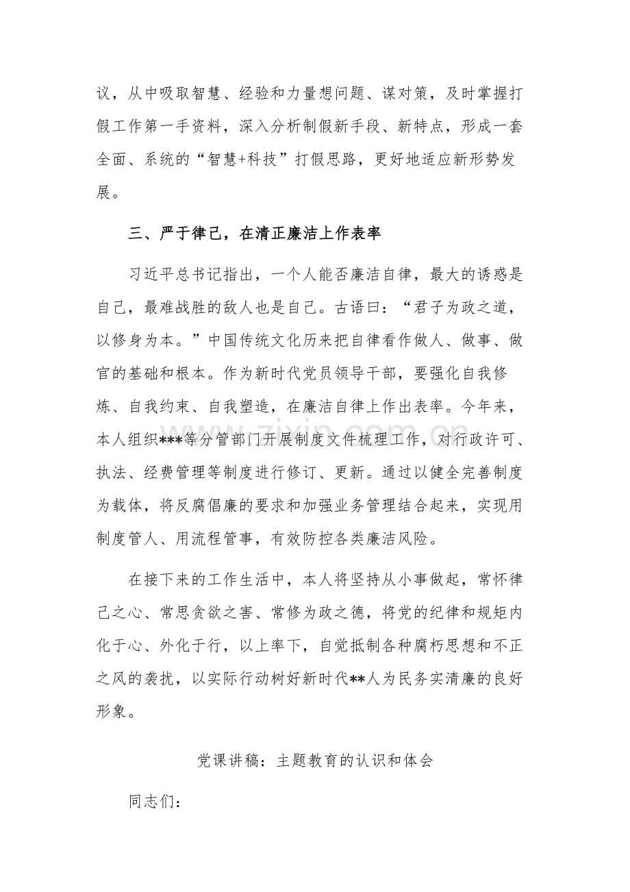 主题教育专题研讨发言材料与党课讲稿合集2篇.docx_第3页