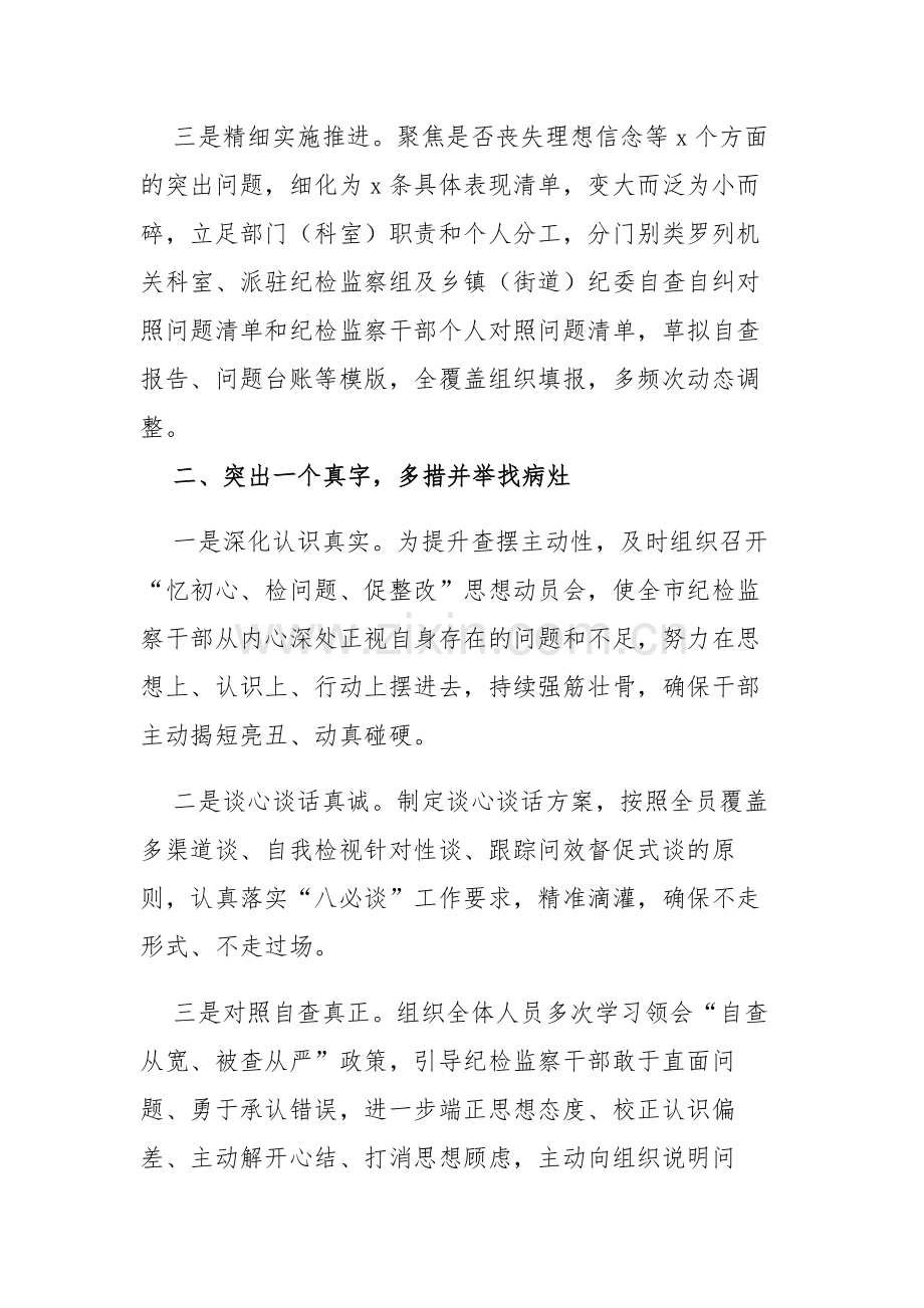 纪检监察队伍教育整顿检视整治阶段性工作汇报及交流会发言范文3篇.docx_第2页