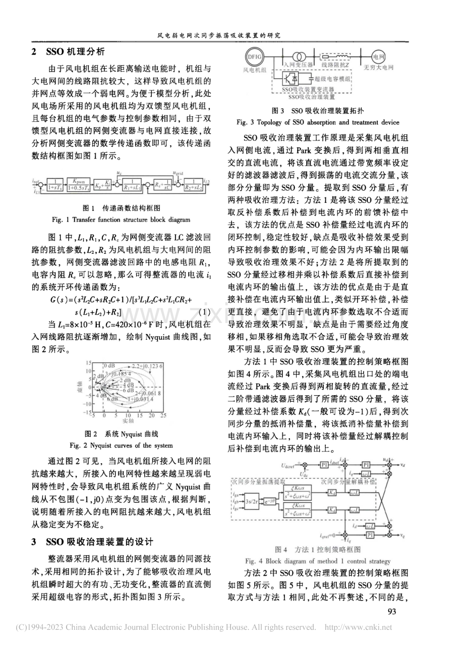 风电弱电网次同步振荡吸收装置的研究_洪威.pdf_第2页