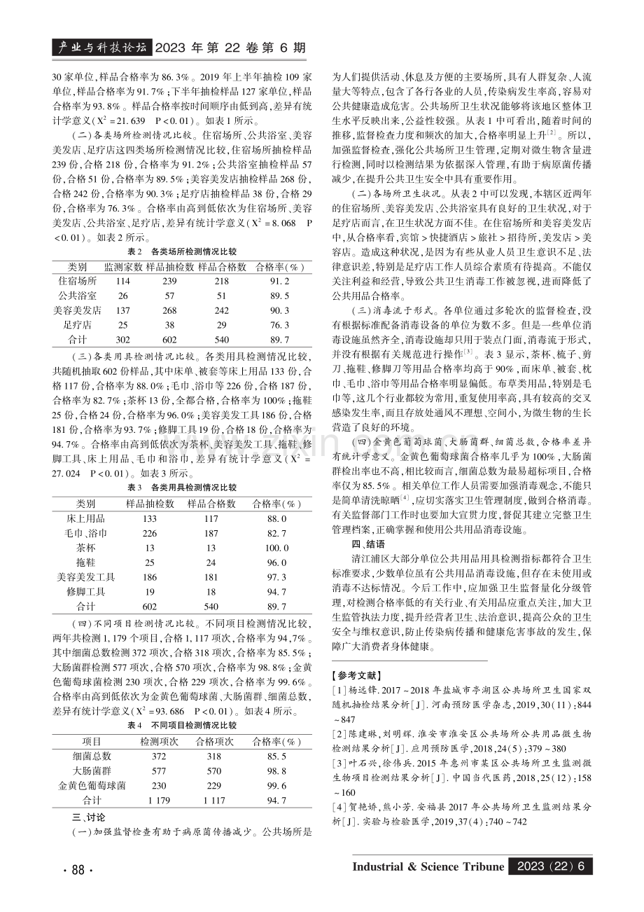 2018-2019年清江浦区公共场所国家双随机监督抽查结果分析.pdf_第2页