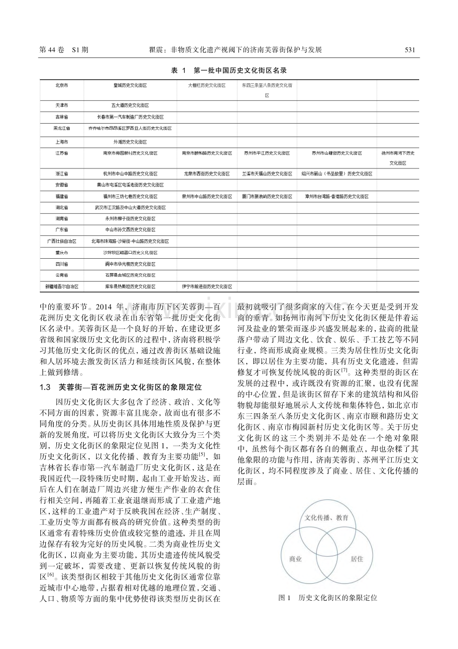 非物质文化遗产视阈下的济南芙蓉街保护与发展.pdf_第2页